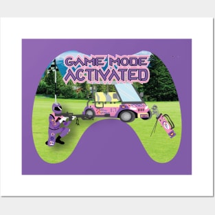 Gamer Mode Activated Pink golf course Posters and Art